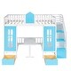 preview thumbnail 143 of 156, Modern Style Wooden Bunk Bed with Changeable Table, Upper Bed and Down Desk
