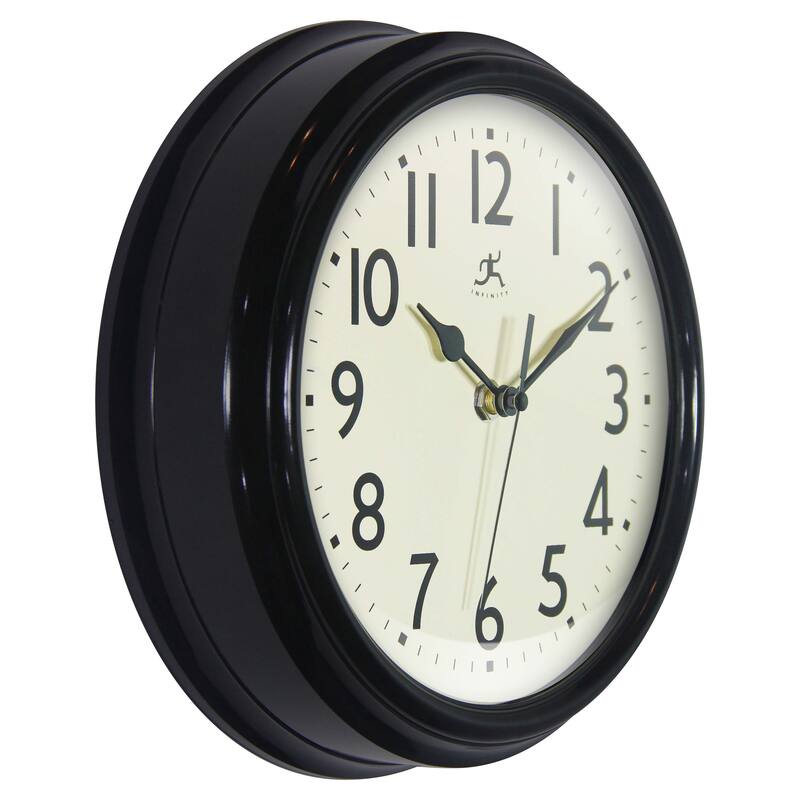 Nostalgic 9.5" Plastic Clock - 9.5 in.