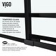 preview thumbnail 31 of 36, VIGO Elan Adjustable Sliding Shower Door in Matte Black