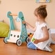preview thumbnail 14 of 14, Teamson Kids Preschool Play Lab Wooden Baby Walker and Activity Station, Natural/Blue