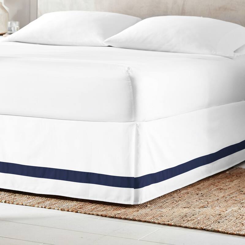 Everhome Emory Hotel Border 15 Inch Bed Skirt