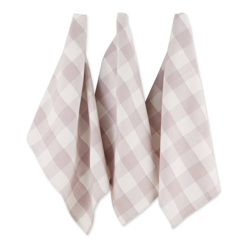 DII Vintage Red Buffalo Check Dishtowel (Set of 3)