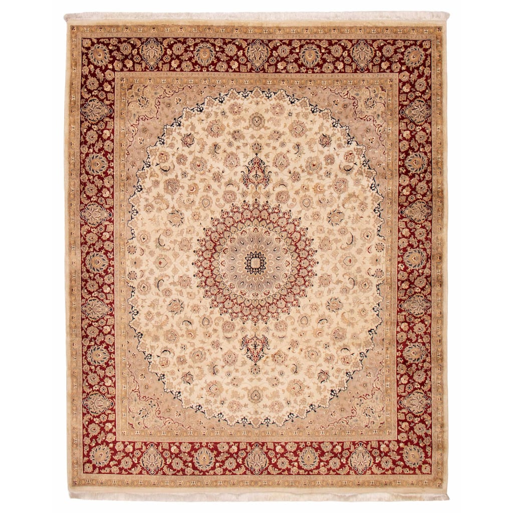 ECARPETGALLERY Hand-knotted Pako Persian Cream Rug - 8'1 x 10'0