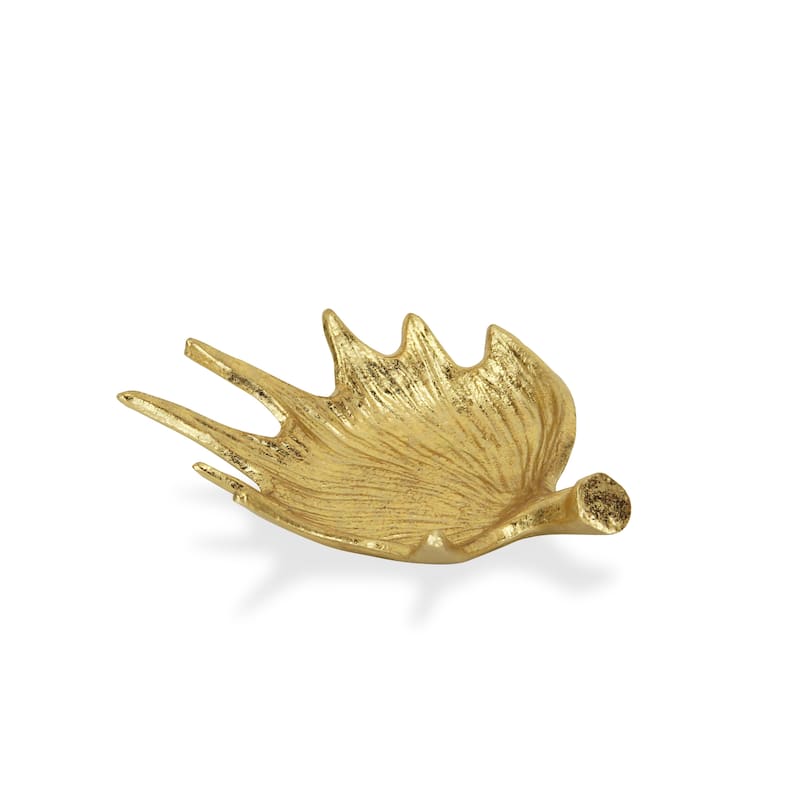 Gold Cast Iron Antler Table Decor