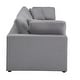 preview thumbnail 4 of 10, Anka Grey Linen Down Filled Cushioned Sofa by iNSPIRE Q Modern