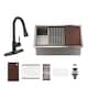 Option 32" Nano Brushed Sink + 2-Spray Pull-Down Faucet