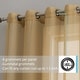 preview thumbnail 77 of 117, HLC.me 2 Piece Semi Sheer Voile Window Curtain Drapes Grommet Top Panels Bedroom, Living Room - Set of 2 panels