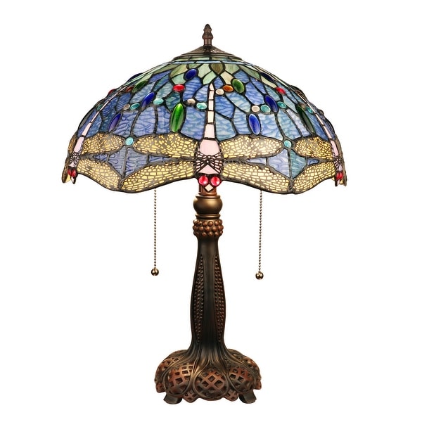Handmade Tiffany Dragonfly Table Lamp - Bed Bath & Beyond - 37066845