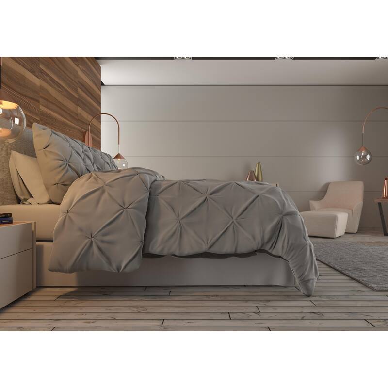 Nestl Pinch Pleat Down Alternative Ultra Soft Comforter Set