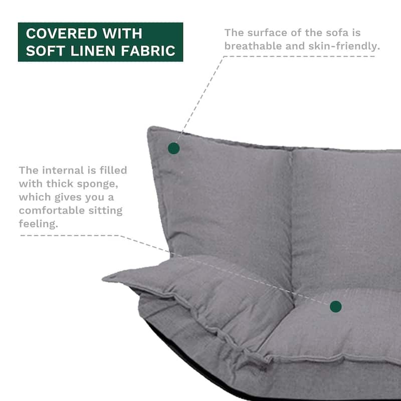 Cute Lazy Sofa Futons Sets Folding Sofa Bed Adjustable Sofa TV Floor Couch