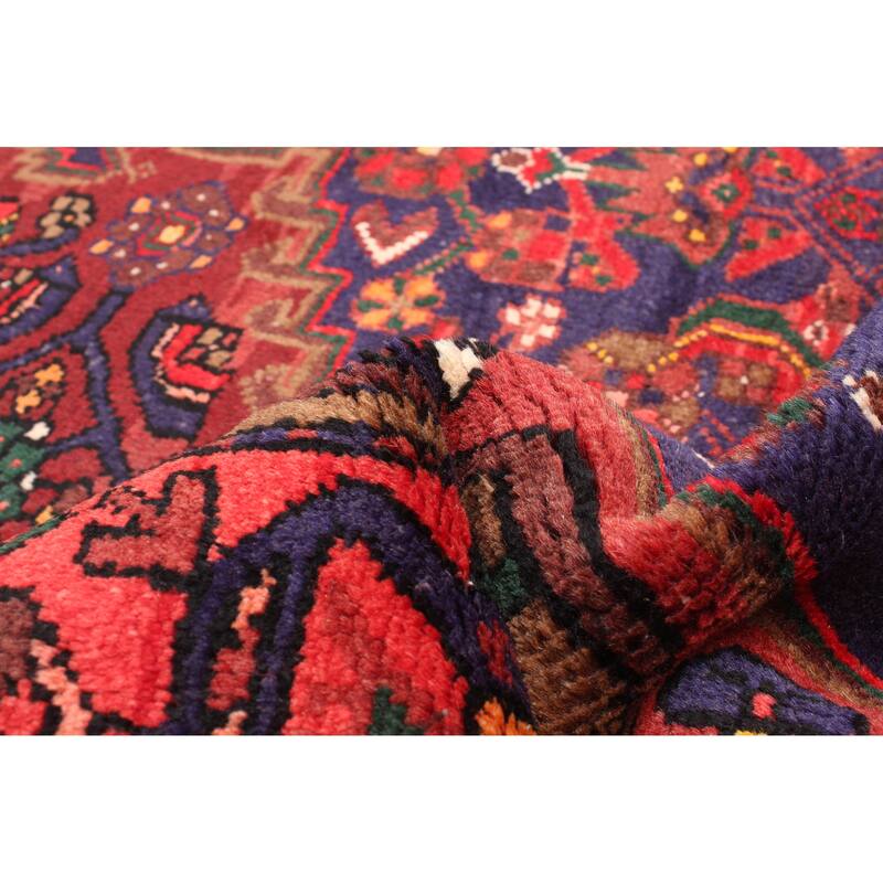 ECARPETGALLERY Hand-knotted Andelz Red Wool Rug - 4'5 x 6'11