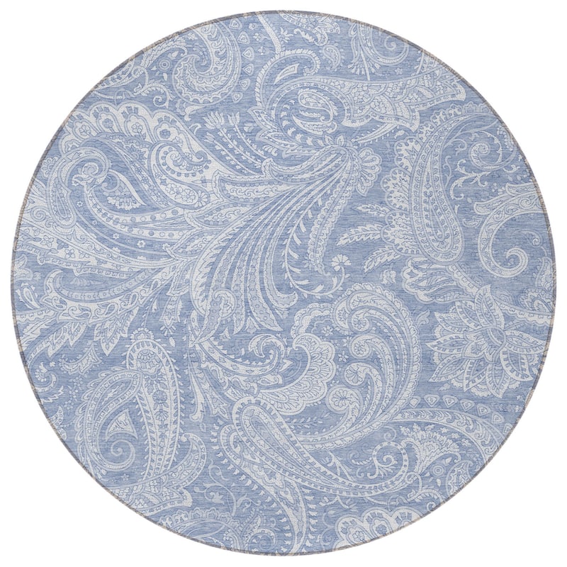 HomeRoots Paisley Transitional Rectangle Outdoor Rug