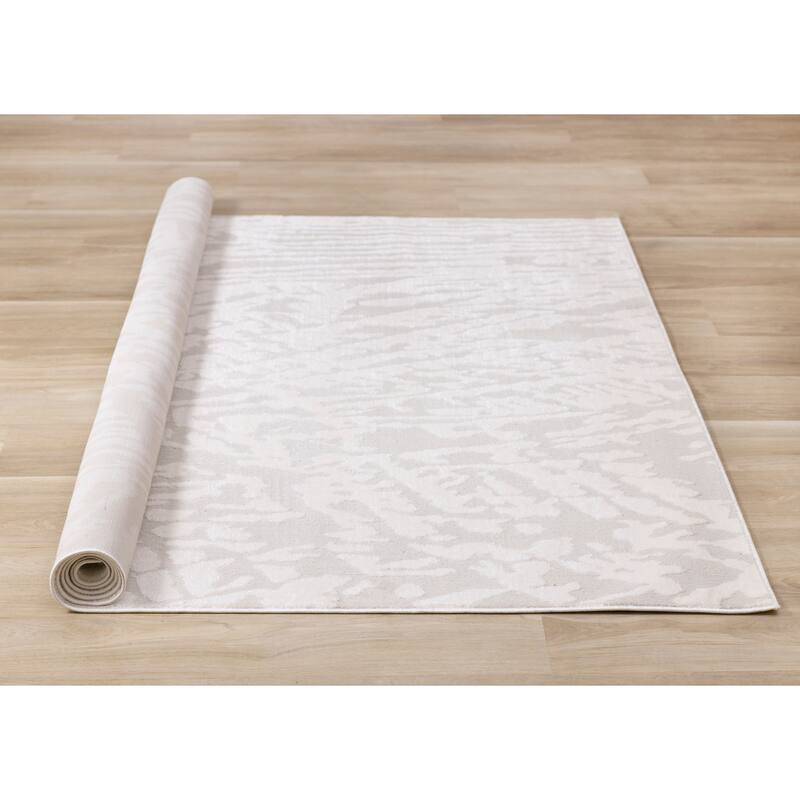 Hudson Collection - Grey/Light Cream Soft Area Rug
