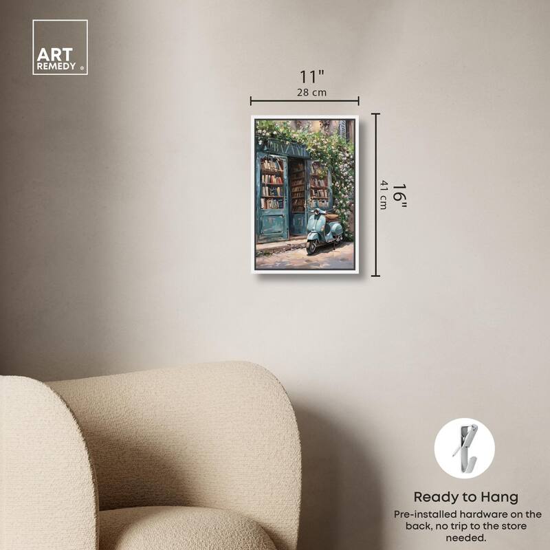Quaint Bookstore Canvas by Art Remedy