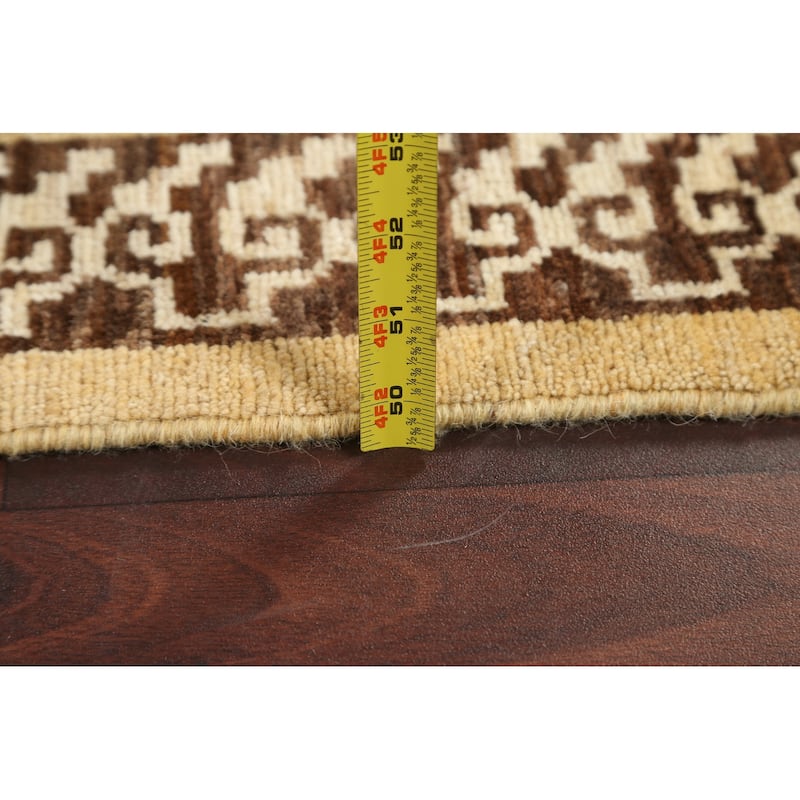 Vegetable Dye Khotan Oriental Wool Area Rug Hand-knotted Office Carpet - 6'4" x 9'4"