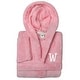 preview thumbnail 38 of 78, Sweet Kids 100% Polyester SUPER PLUSH Double Brushed Hooded Bathrobe with White Bookman Monogram W - Large