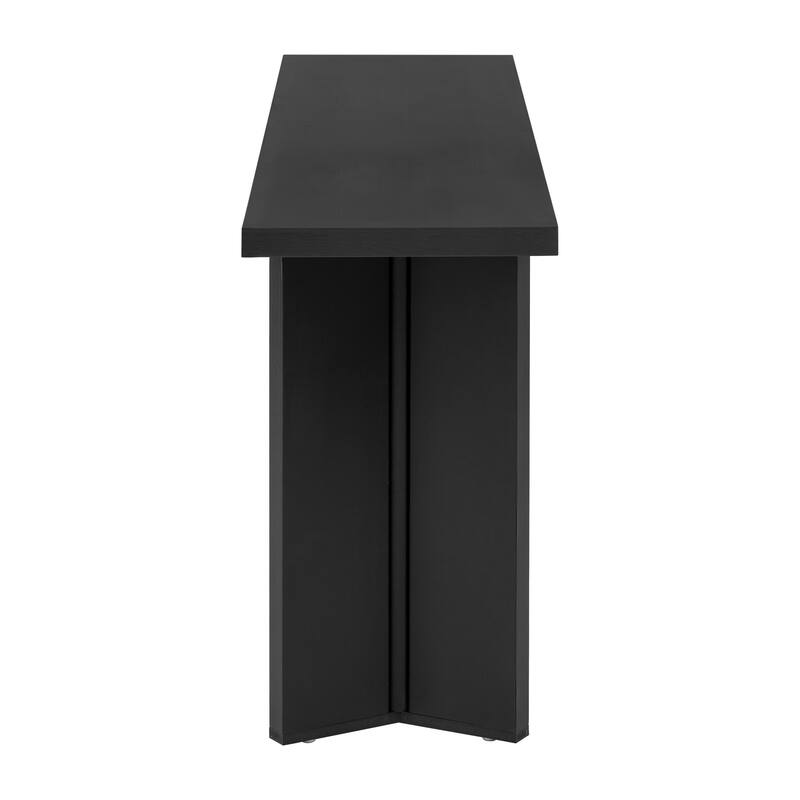 Modern Console Table Sofa Table with Pine Veneer and Geometric Legs Long Entryway Table Hallway Tables for Living Room