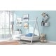preview thumbnail 24 of 27, Twin House Bed for Kids, Metal Tent Bed Frame Floor Play House Bed with Slat for Girls Boys , No Box Spring Needed