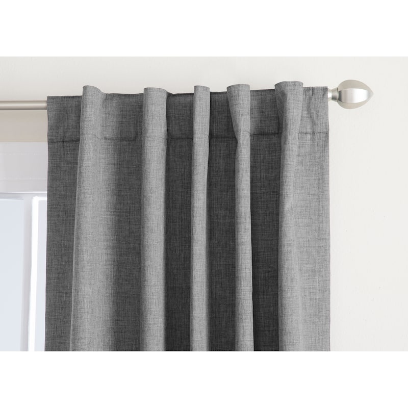Miller Curtains WAKEFIELD Hidden Back Tab Blackout Panel