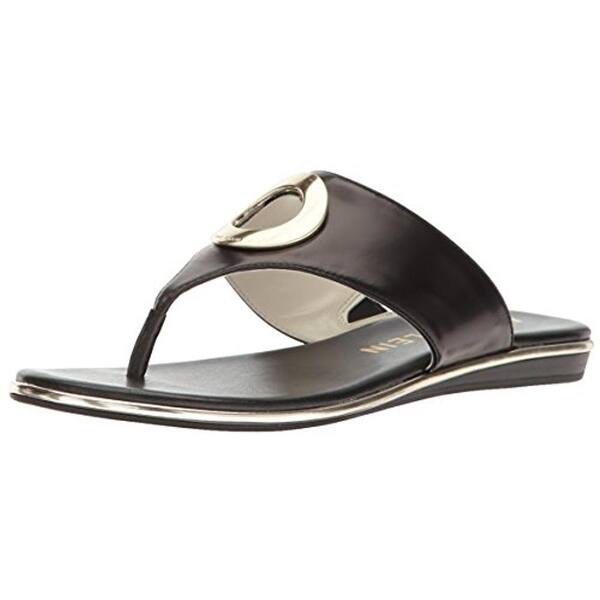 Shop Anne Klein Womens Gia Thong Sandals Flats Round Toe Free