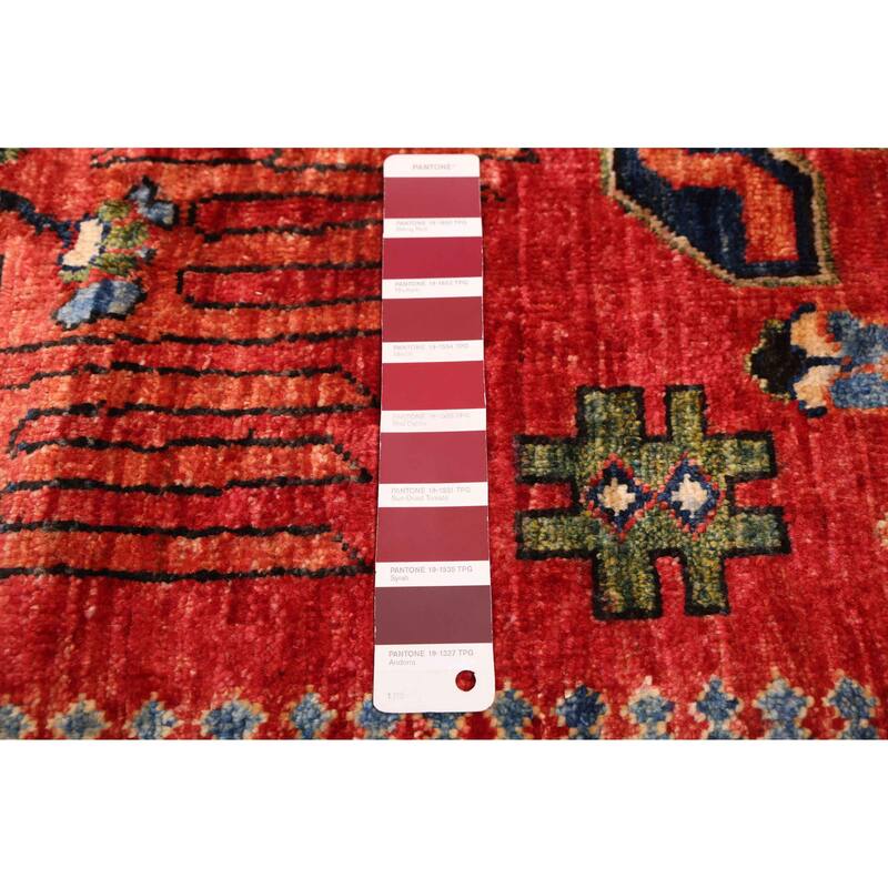 ECARPETGALLERY Hand-knotted Aryana Red Wool Rug - 8'11 x 12'0