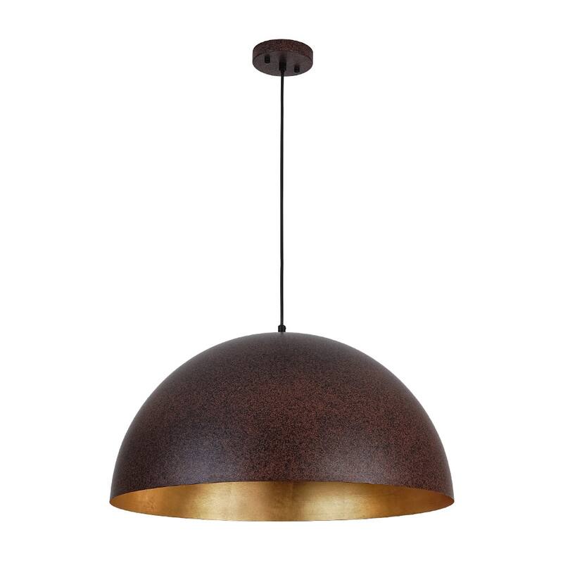 Industrial Oversized Metal Dome Pendant Light - Modern Farmhouse
