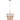 SAFAVIEH Lighting Evie Mesh 17-Inch Steel 6-Light Pendant Light, Gold - 17" W x 17" D x 21 - 57" H