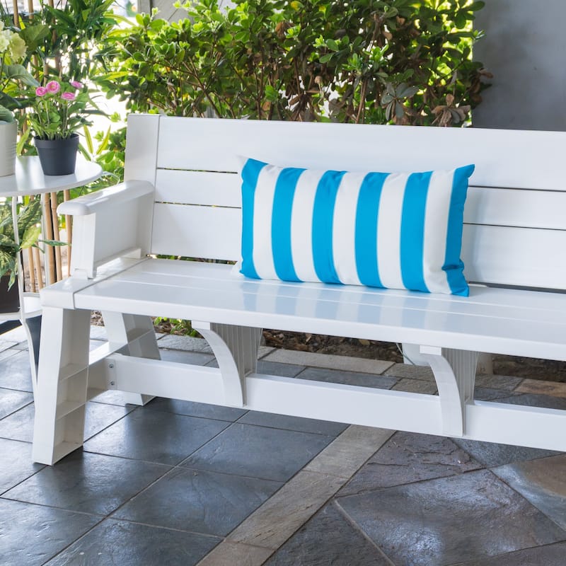 Olivia Striped Outdoor Throw Pillow