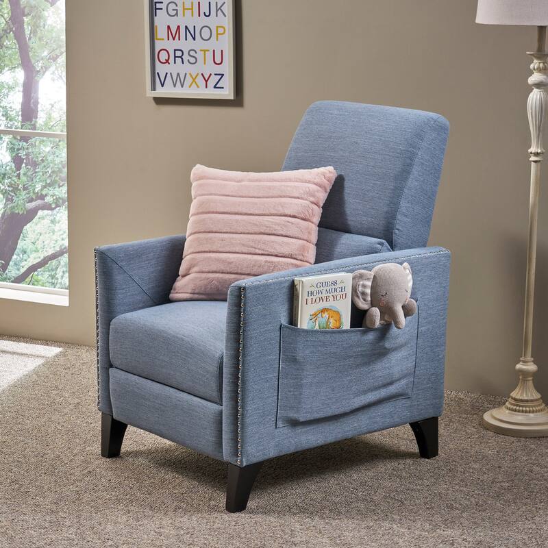 Alscot Contemporary Fabric Push Back Recliner by Christopher Knight Home