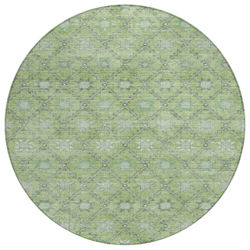 HomeRoots Floral Transitional Rectangle Outdoor Rug