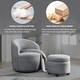 preview thumbnail 51 of 54, 360 Swivel Barrel Chair with Round Storage Chair