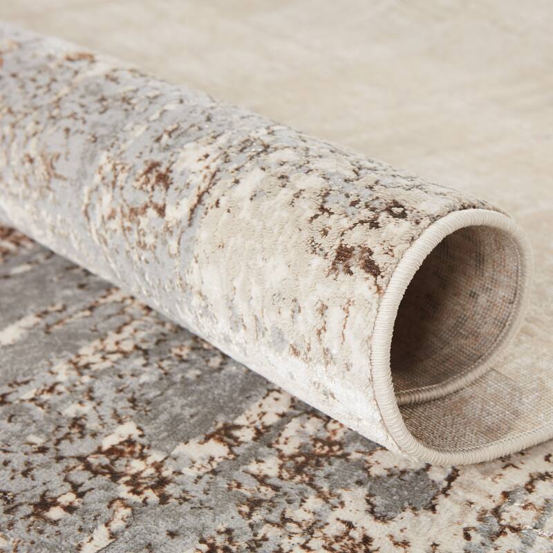 Silver Orchid Lane Abstract Area Rug