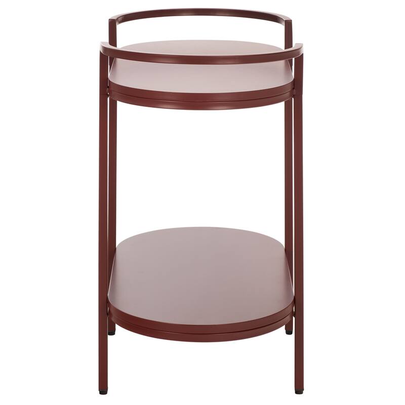 SAFAVIEH Home Inessa 2 Tier Bar Cart - 26"W x 14"D x 26"H