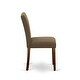 preview thumbnail 10 of 15, East West Furniture Dover Dining Room Chairs with Wood Seat - Finished in Mahogany (Set of 2)