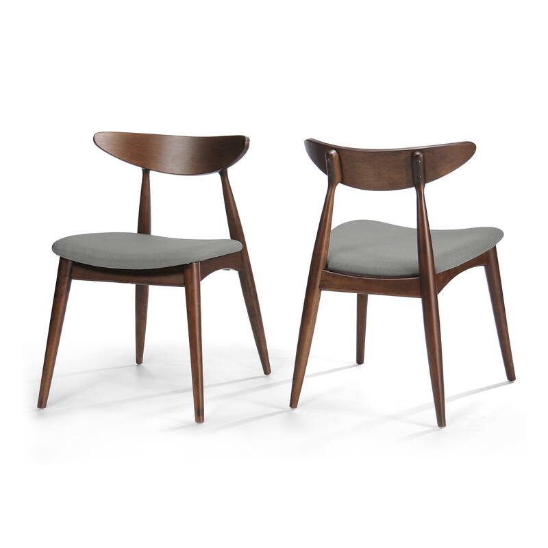 Barron Mid-century Dining Chairs (Set of 2) by Christopher Knight Home - 22.50" W x 19.75" L x 28.75" H