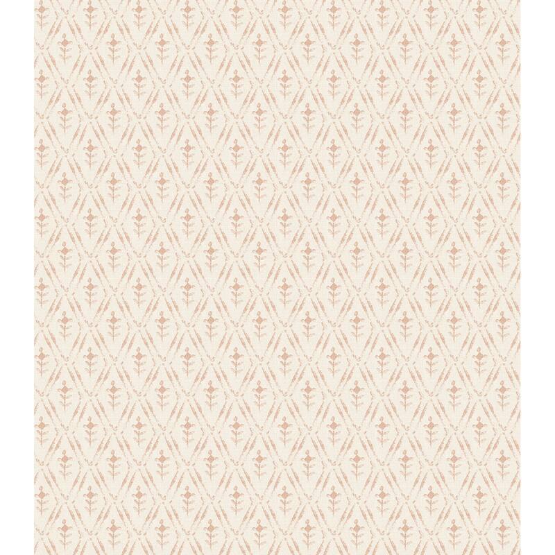 Chris Loves Julia x A-Street Prints Tillie Blush Diamond Floral Wallpaper