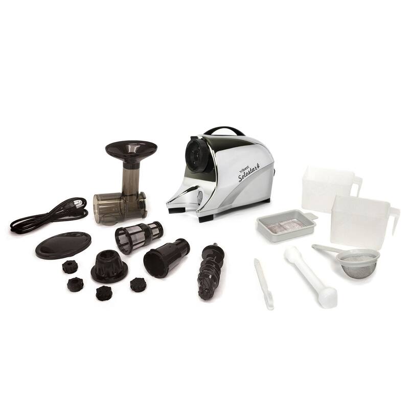 Solostar 4 Chrome-Finished Stainless Steel Slow Masticating Juicer