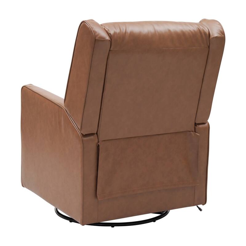 Manual Rocking Recliner-270° Swivel and USB/USB-C Charging Ports