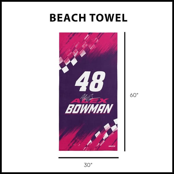 dimension image slide 2 of 19, NASCAR Simple Speed Beach Towel