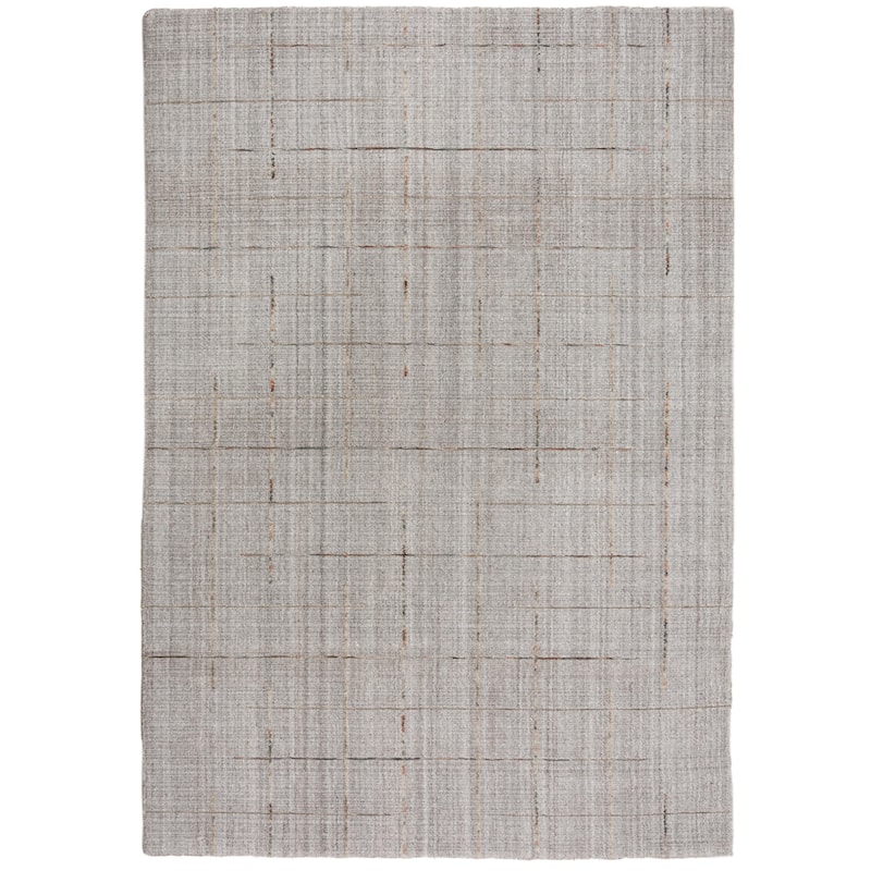 Alora Decor Chic Hand Loomed Abstract Lined Rug - 5' x 7'6 - Gray