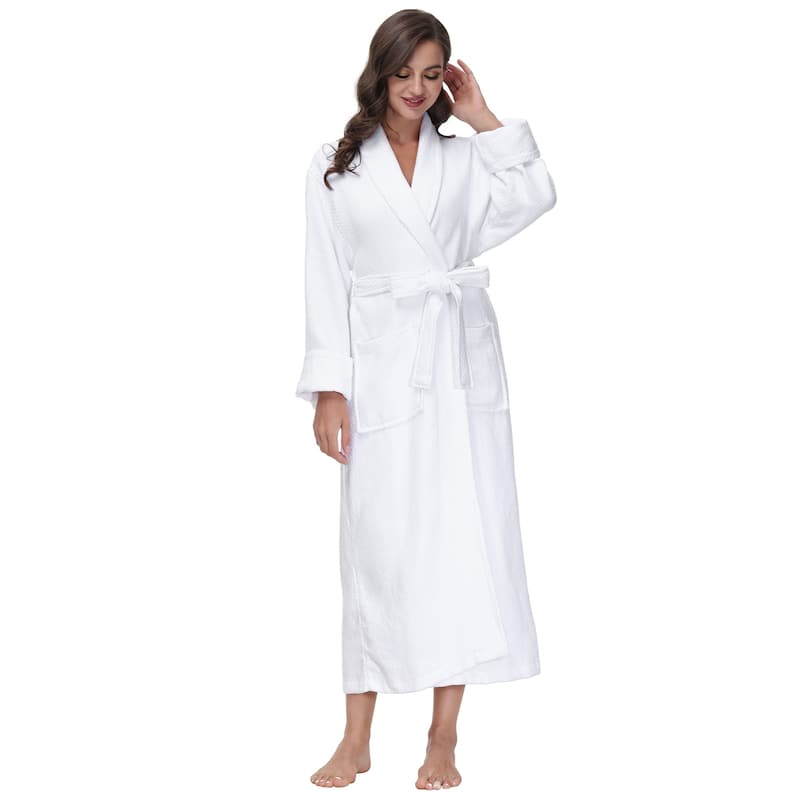 INK+IVY Diamond Waffle 100% Cotton Bathrobe
