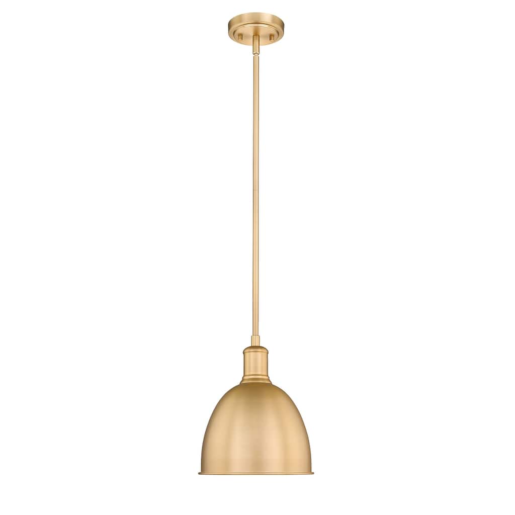 Sawyer 1 Light 8.25 inch Classic Brass Pendant Light