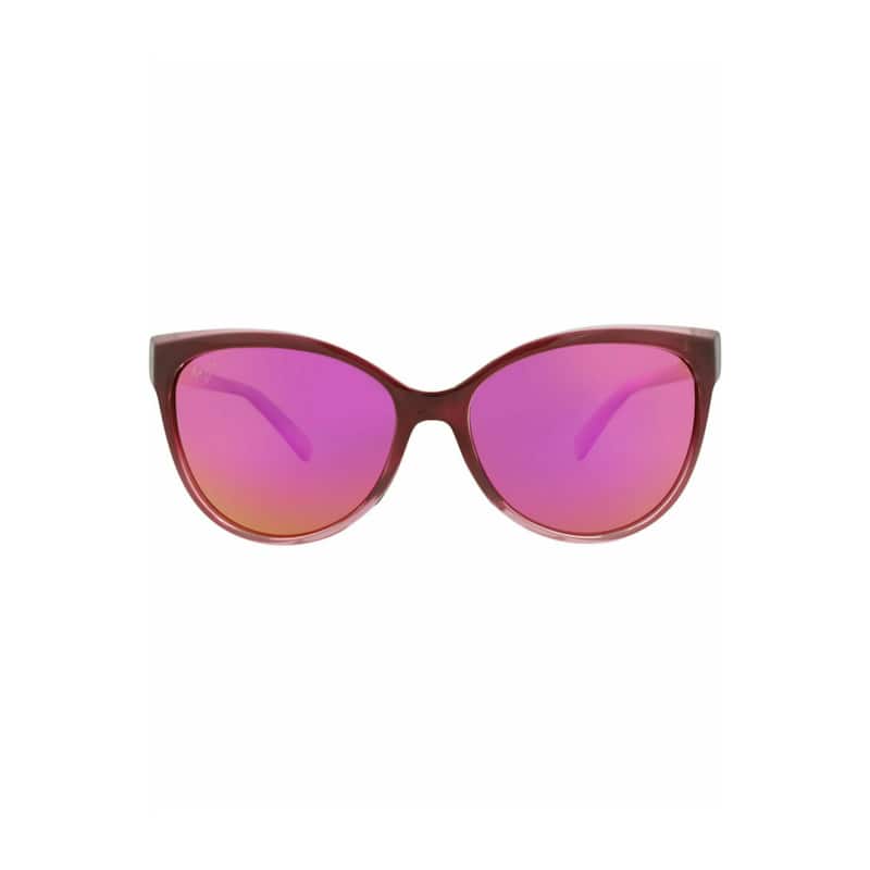 Maui Jim Cat Eye-Frame Nylon Sunglasses - Burgundy Burgundy Sunrise - Grey Lens - Red