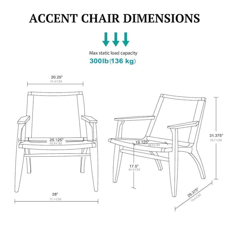 Madison Park Blakeley Natural Accent Chair