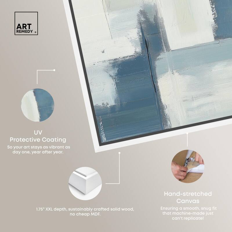 Deconstructed Blue III Canvas by Art Remedy