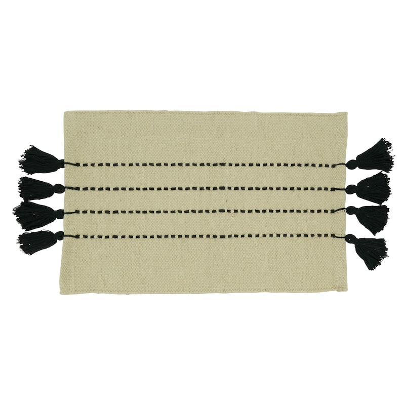 Stripe Tassel Design Placemats (Set of 4) - 14"x20"