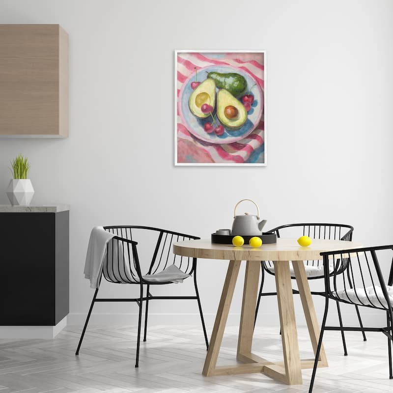 Stupell Avocado & Fruits Meal Framed Giclee Art Design By Lil' Rue