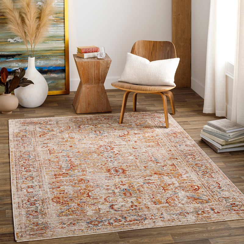 Livabliss Estella Traditional Area Rug - Red/Grey - 12' x 15'
