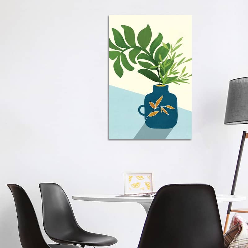 iCanvas "Vintage Window Garden" by Modern Tropical Canvas Print - 40x26x1.5