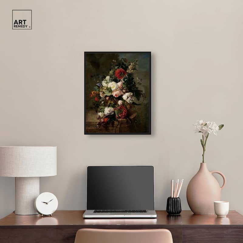 Still Life with Flowers 1789 Canvas by Art Remedy